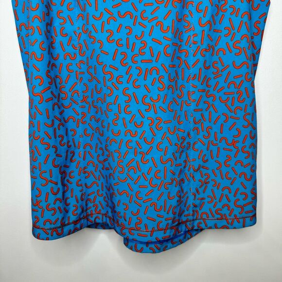 Lululemon Lightened Up Singlet Seawheeze Cheetos Blue and Orange Large w1k75s - Picture 3 of 10